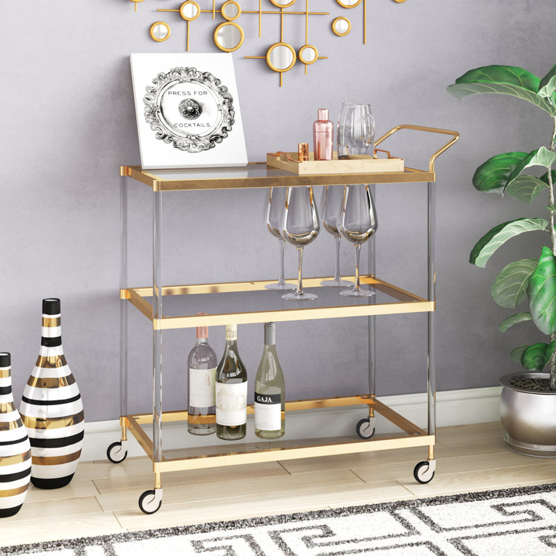 gold bar cart